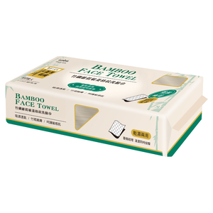 Lumina竹纖維低敏菱格紋洗臉巾 60抽