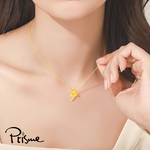 【Prisme Gold】黃金項鍊 單枝玫瑰 鍊墜項鍊 (金重：約0.02錢±0.01), , large