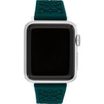 COACH Apple Watch 錶帶 38/40/41mm適用 綠色 矽膠錶帶(不含手錶), , large