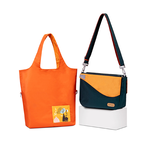 Eco-friendly Crossbody bag & tote bag Two-in-one, Reversible yoyo bag(Canary), , large