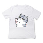 JZ TEE Cat-NO KISS Graphic Tee, , large