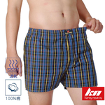 【KN】精梳純棉彩格平口褲KN644, , large