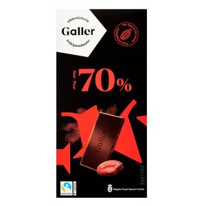 伽樂Galler70%醇黑巧克力80g
