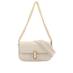 MARC JACOBS THE J MARC 平滑牛皮翻蓋迷你二用包/天空白, , large