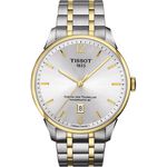 TISSOT 杜魯爾系列機械動力80腕錶-銀x雙色版/42mm  T0994072203700, , large