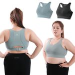 【AREXSPORT】AS-7433 加大碼內衣/ XL-3L/涼感機能美背吸排透氣網眼中高強度可調節BRA運動內衣, , large