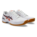 [秉宸] ASICS GEL-COURT HUNTER 3 室內羽球鞋 白黑橘 1071A119-100, , large