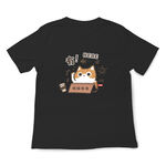 JZ TEE Orange Cat-Roll Call Graphic Tee, , large