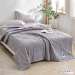 【FOCA】Star wish gray | Daily Cooling Double Silver Ion Anti-blur Washable Cotton Four Seasons Quilt/Cool Quilt (Large Size 180x220cm), , large
