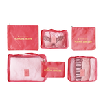 Travel Season Travel Bag color 6pcs Deep Pink, , large
