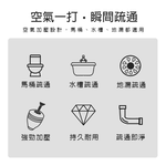 【HANLIN】1PT 馬桶疏通器 強大氣壓 一拉一推 輕鬆疏通 打氣一炮通 水管疏通器 強力高壓 馬桶 水槽 地漏 排水管 下水道 疏通神器, , large