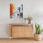 【御畫房】楓紅之約 手繪抽象油畫-50*60cm無框掛畫5060-206, , large