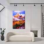 【御畫房】神山 國家一級畫師手繪油畫60×90cm(VF-23), , large