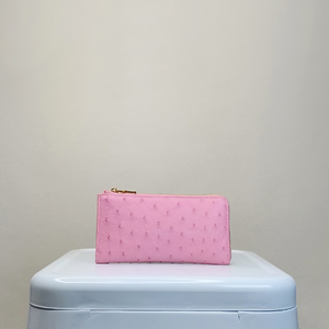 【M2nd】 Ostrich Slim Zip Wallet