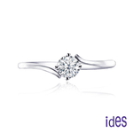 [ides愛蒂思] 精選10分F/VS1八心八箭完美EX車工鑽石對戒結婚戒/摯愛對戒 (戒圍請於訂單備註), , large