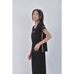 (S) variety韓牌英文亮片黑色短袖上衣二手衣, , large