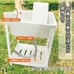【雙手萬能】台灣製 豪華塑鋼單水槽(洗手槽/流理台/洗衣槽/洗濯槽), , large