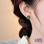 [ides愛蒂思] 輕珠寶時尚設計都會系列耳環/幸運四葉草, , large