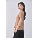 (M) 31 sons de mode公主袖棕色短袖上衣二手衣, , large