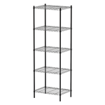 【Y HOUSE】60x45x180cm Lightweight Five-layer Iron Rack Iron Rack Shelf - Painted Black, , large