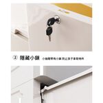 【AOTTO】75面寬大容量馬卡龍附輪五層收納櫃(AC-076), , large