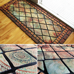 Rubber flocking outdoor mat, , large
