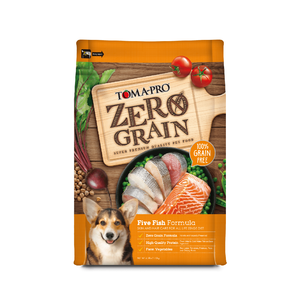 TOMA-PRO 優格 零穀全犬 5種魚 2.5LB 全齡犬 無穀 狗飼料 羊肉鮭魚