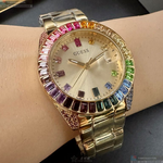 [星晴錶業]GUESS手錶,34mm,GC00005金色錶面金色錶殼金色精鋼錶帶款, , large