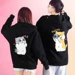 JZ TEE Shiba Inu & Cat - Photo Hoodie, , large