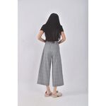 (2XL) eino高腰格紋灰色長褲二手衣, , large