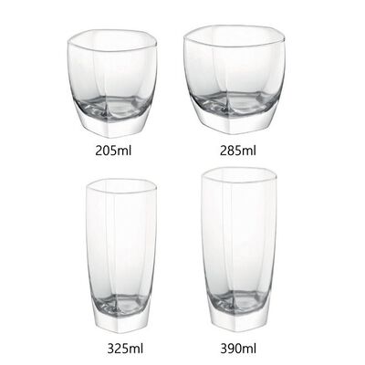 Ocean Sensation 4款五角型玻璃杯 威士忌杯 高球杯 飲料杯 205ml-390ml 金益合玻璃器皿