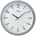 SEIKO 精工 淡雅萬花筒 靜音滑動秒針時鐘 掛鐘 QXA830L, , large