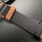 [星晴錶業]新品牌手錶,46mm,AV50631黑色錶面黑錶殼咖啡色真皮皮革錶帶款, , large