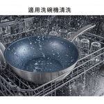 仙德曼複合金輕量不沾深炒鍋-32cm-附蓋-2支, , large