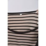 (S) 條紋棕色洋裝二手衣, , large