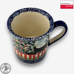 【SOLO歐洲家居】波蘭製 Cerraf 波蘭陶 280ml 馬克杯 水杯 咖啡杯 黑貓花園系列, , large