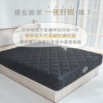 台灣製【藤原傢俬★捲包床】極致黑防螨抗菌乳膠獨立筒捲包床-偏硬, , large