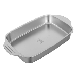 Multifunctional 316 Stainless Steel Grilling Fish Pan, Rectangular Deep Pan, Anti-scalding Double-Handled Fish Pan, Barbecue and Baking Utensils, Household and Commercial Use (No Lid)