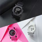CASIO 卡西歐 G-SHOCK 極簡纖薄小巧雙顯手錶-白 GA-2300-7A, , large