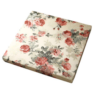 Rose of England-Square chair cushion-red
