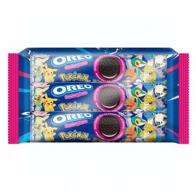 Oreo奧利奧寶可夢版草莓口味夾心量販包