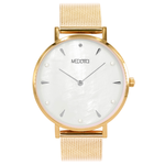 [MEDOTA] THETIS collection minimalist shell ladies watch-Silver&Gold / SE-8505, , large