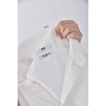 (L) uniqlo排扣白色襯衫上衣二手衣, , large