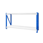 [佳格倉儲]輕型工作桌 | 深50x寬150x高80 (共2層) 藍白 | DIY組裝商品, , large