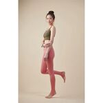 YOGA FLOW Venus Bra - 性感撞色網紗短版上衣 - 深茶綠 Jungle Green, , large