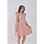 (S) 【依庭私服】yuanzi質感V領粉色洋裝二手衣, , large