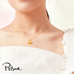 【Prisme Gold】黃金項鍊 鏤空幸運四葉草 黃金鍊墜項鍊 (金重：約0.08錢±0.03), , large