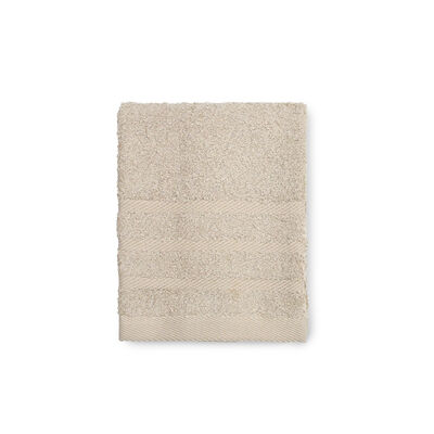 MORINO有機棉超柔緞條方巾/米-33x36cm