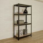 【H&R安室家】91x46x183CM工業風四層卡扣式角鋼架BCF70, , large