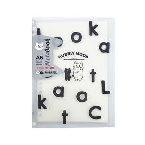 【PENROTE 筆樂】露咖貓A5-20孔活頁筆記本 2款